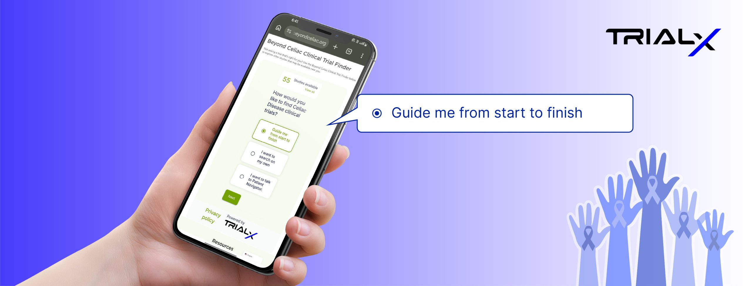 Guided search tool helping people find celiac disease clinical trials